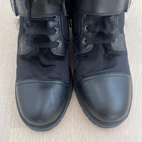 Prada Shearling Combat Boot - Picture 5 of 12